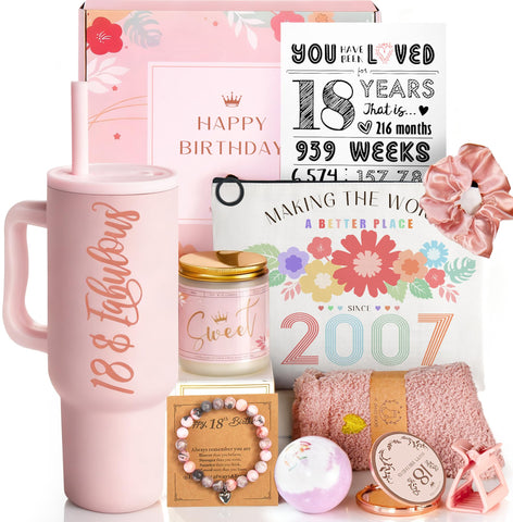 Mirasphere taza aislante rosa 24 oz: ideal para bebidas calientes o frías durante celebraciones.