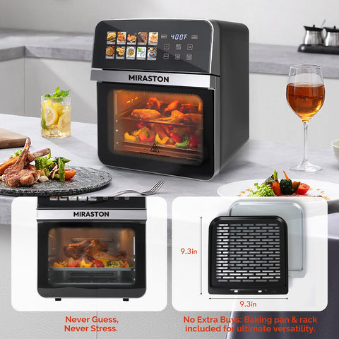 MIRASTON precocinado automático para temperatura óptima desde el inicio.