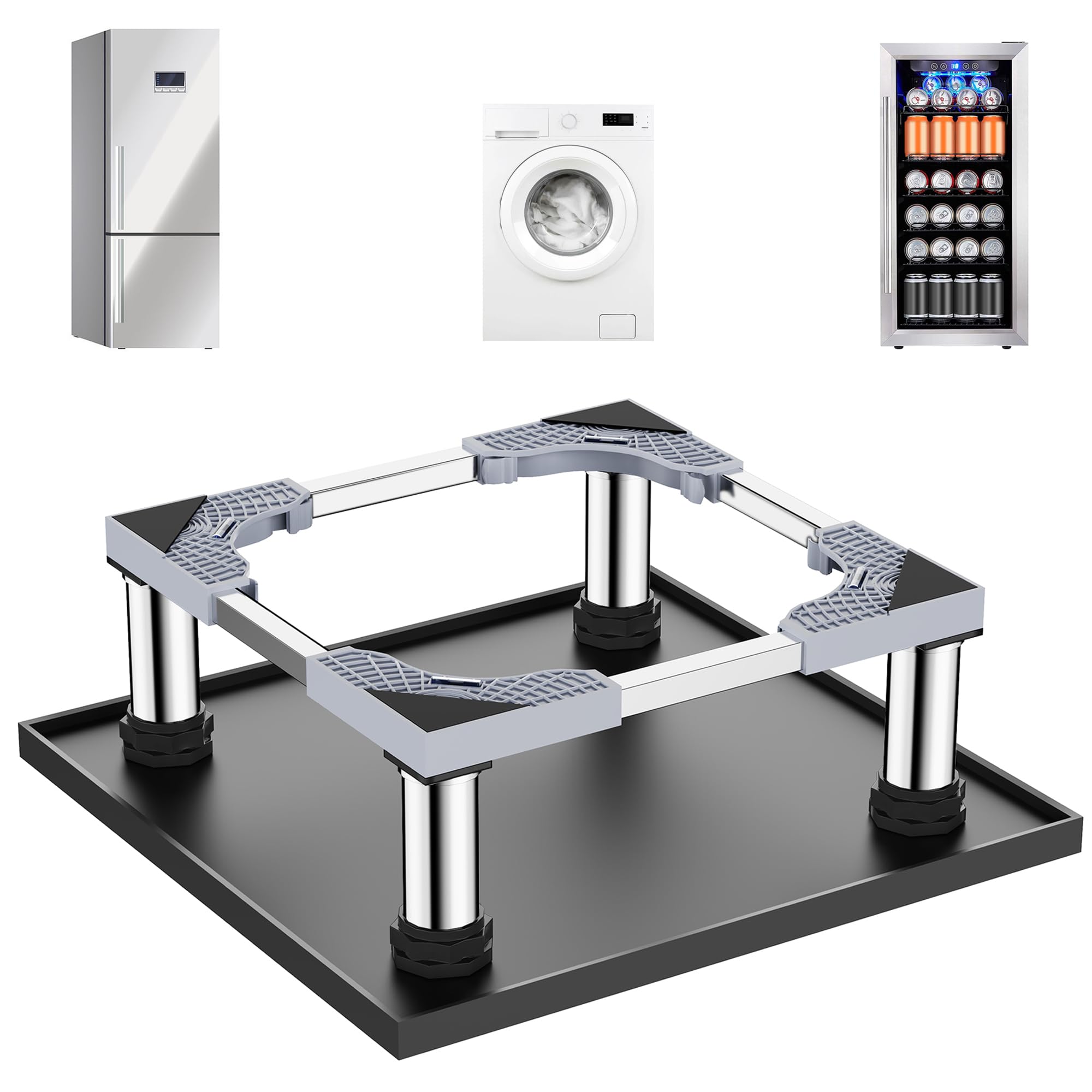 Miravista base ajustable para frigorífico ofrece ajuste personalizado y estabilidad constante.