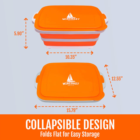 MIRCOAST GRILL Capacidad de 8 litros para marinar y almacenar