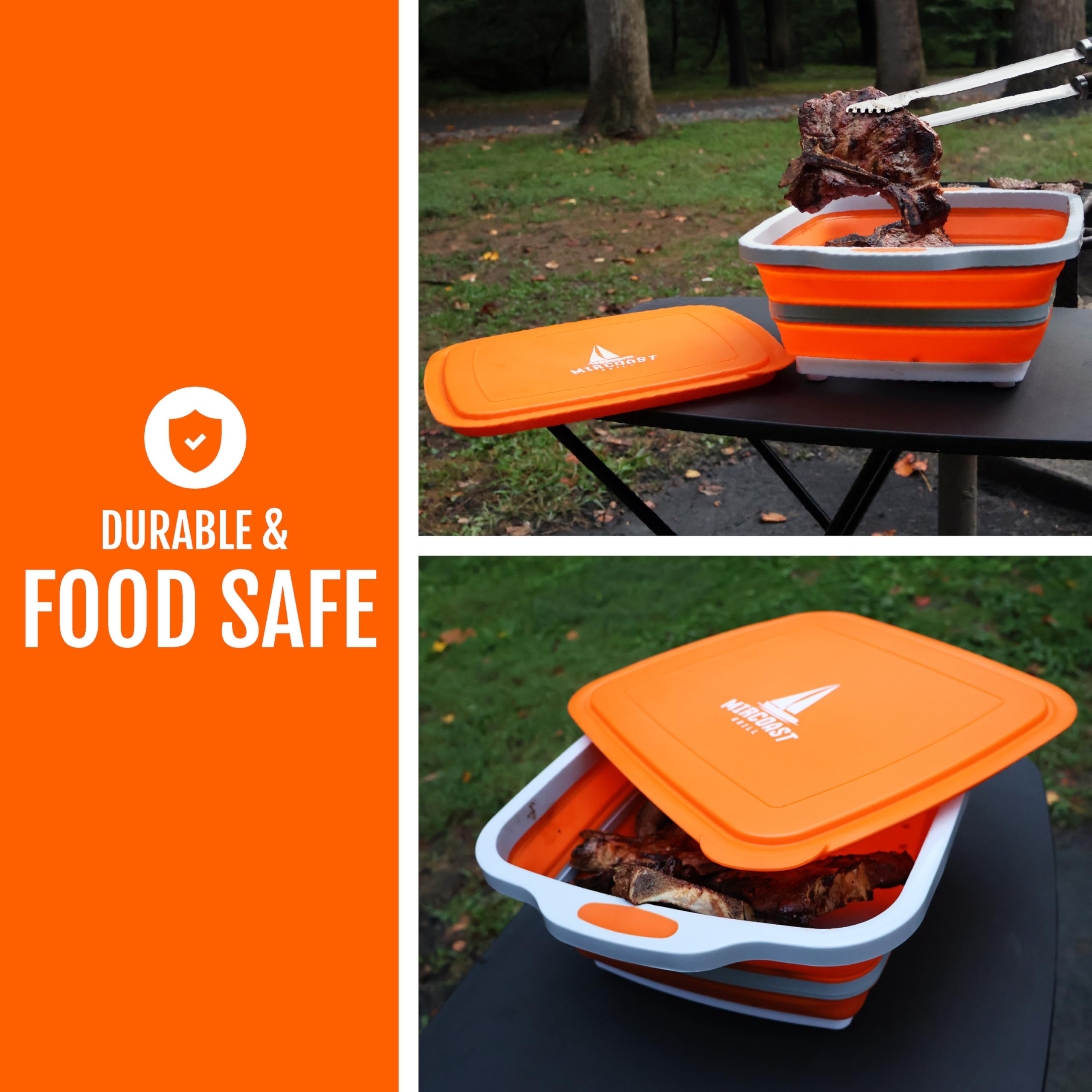 MIRCOAST GRILL Contenedor multipropósito para cocinar al aire libre