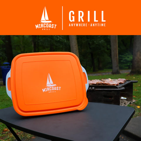 MIRCOAST GRILL Tapa con cierre seguro para transporte limpio