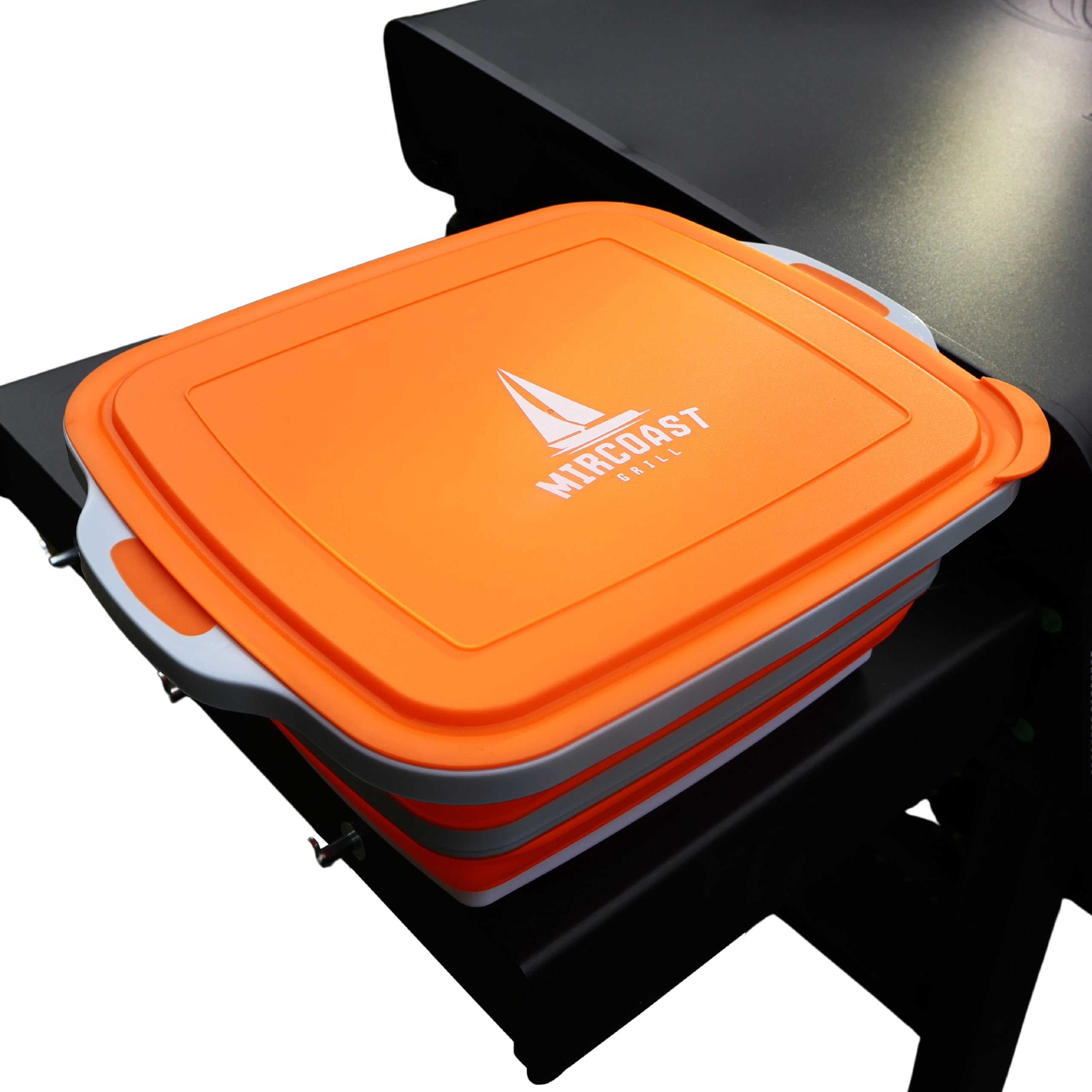 MIRCOAST GRILL Tubo de preparación colapsable con tapa para barbacoa y marinado