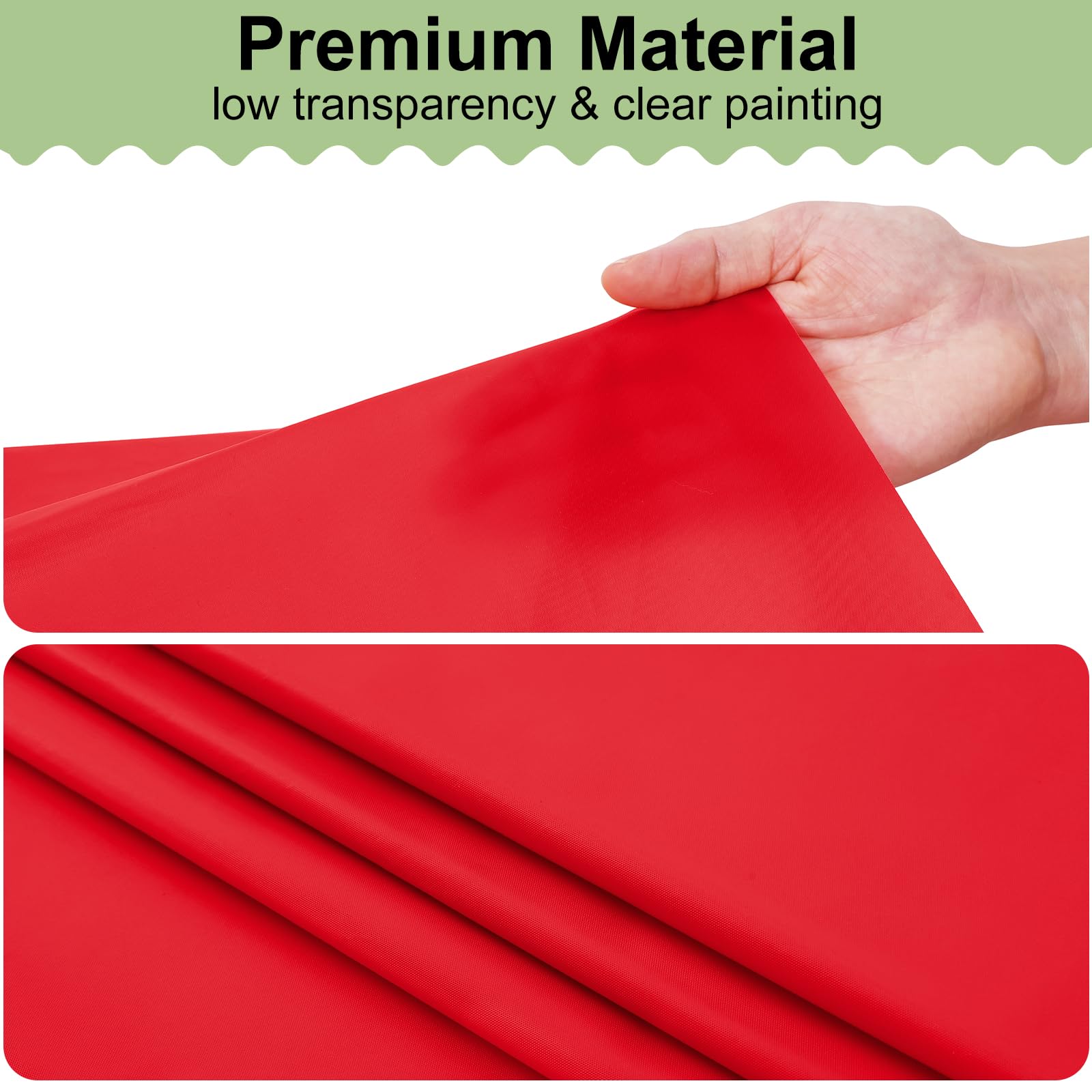 Mantel plástico Misaya para buffet, 84 pulgadas, color rojo
