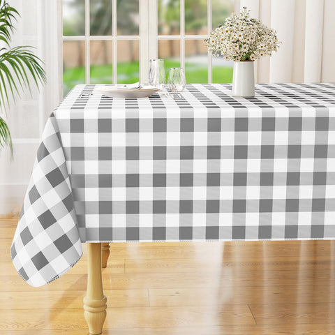 Mantel rectangular Misaya con forro franela y capa impermeable para evitar derrames.
