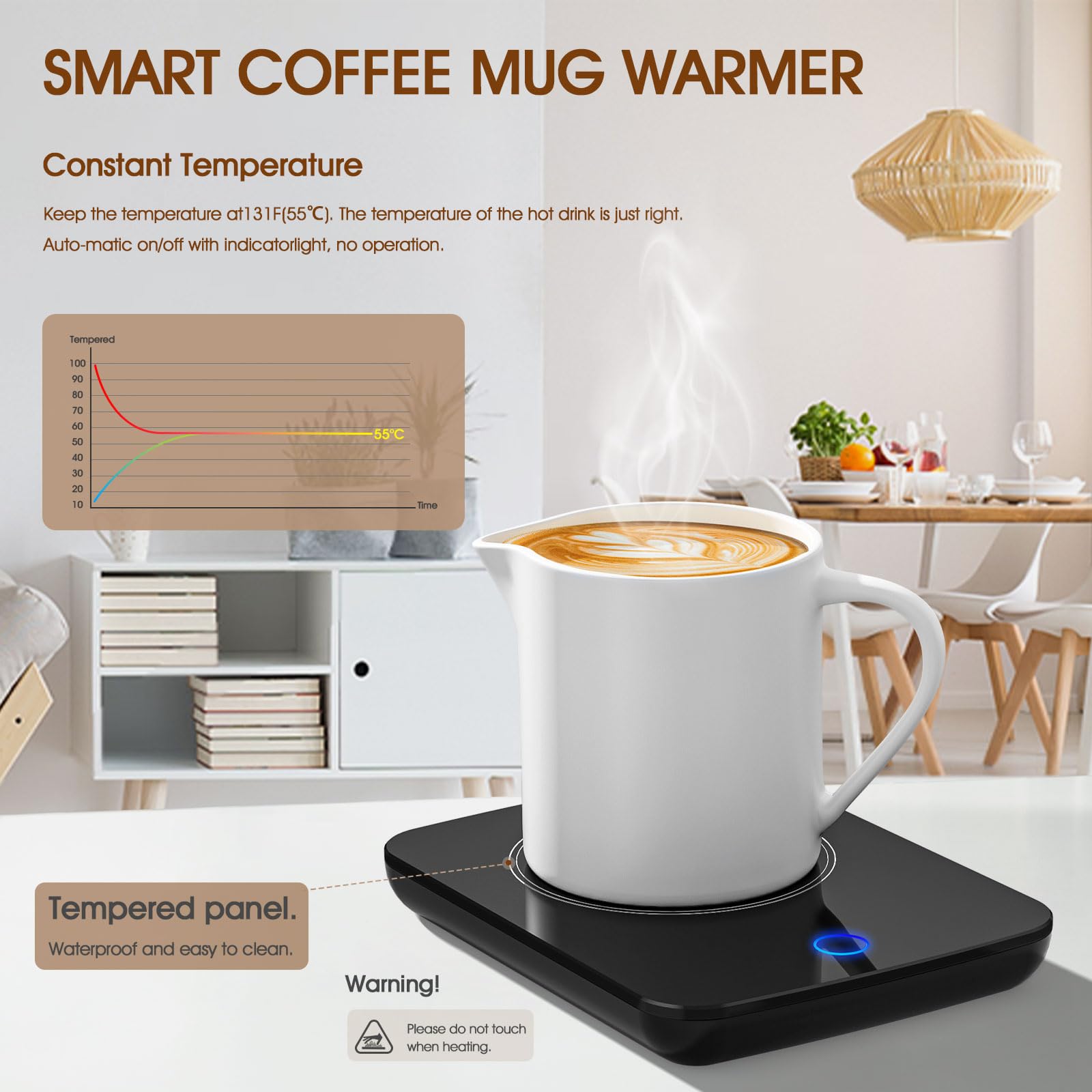 Misby utiliza inducción por gravedad para encender la taza.