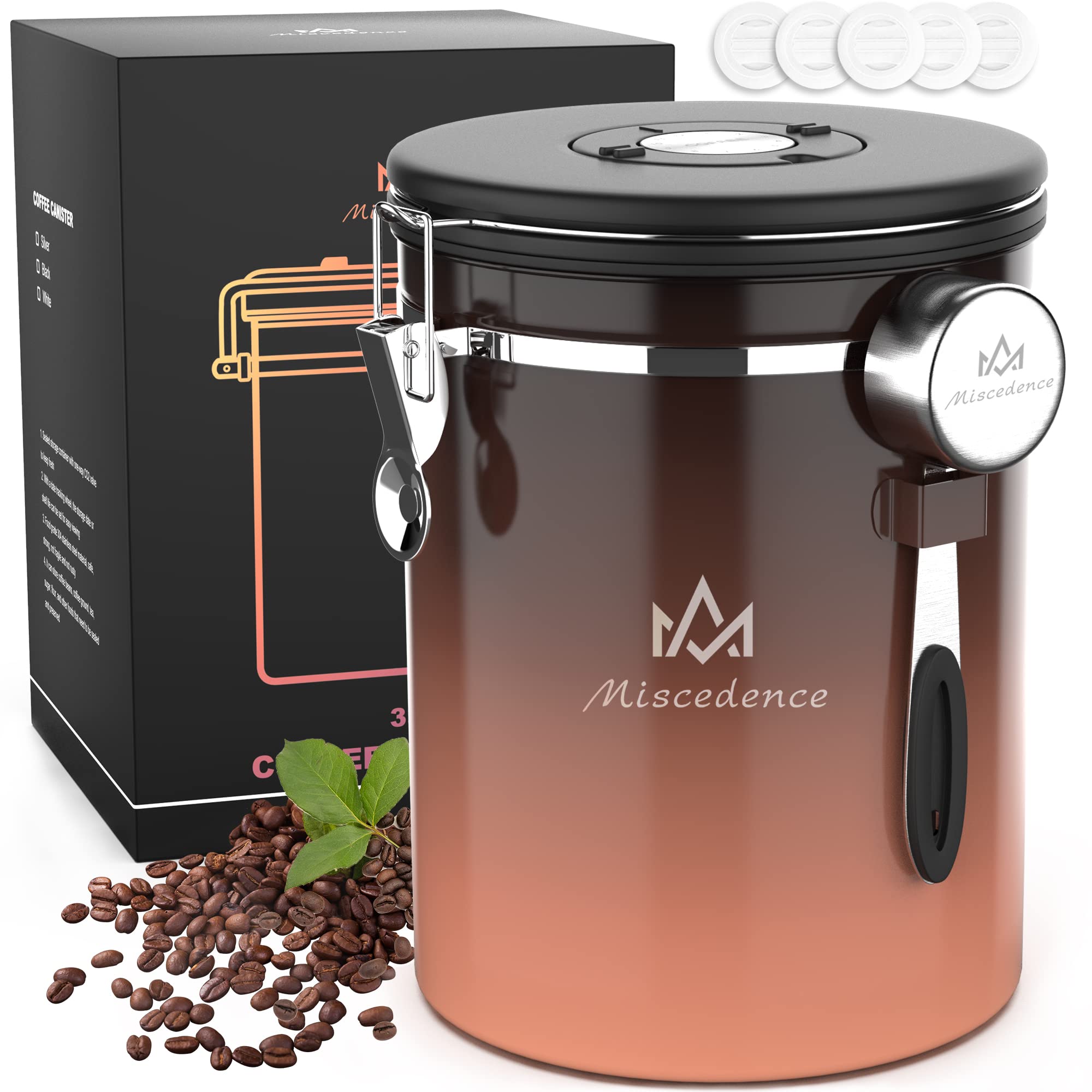 Miscedence lata 35oz vista frontal, diseño elegante para la cocina