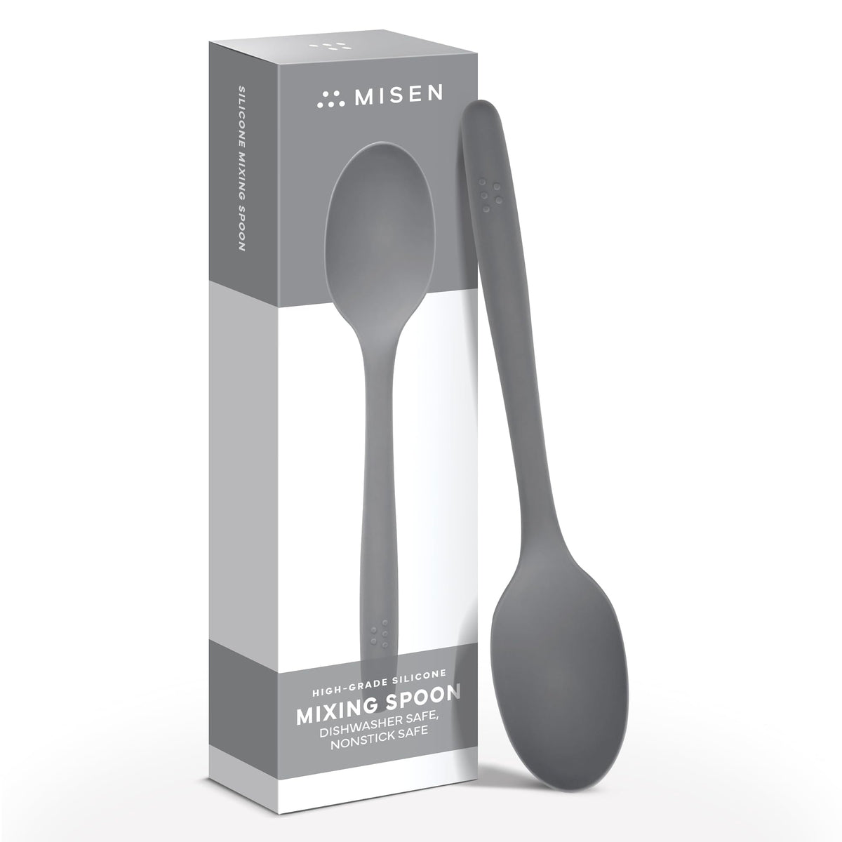 Cuchara mezcladora de silicona Misen para cocinar sin rayar sartenes antiadherentes