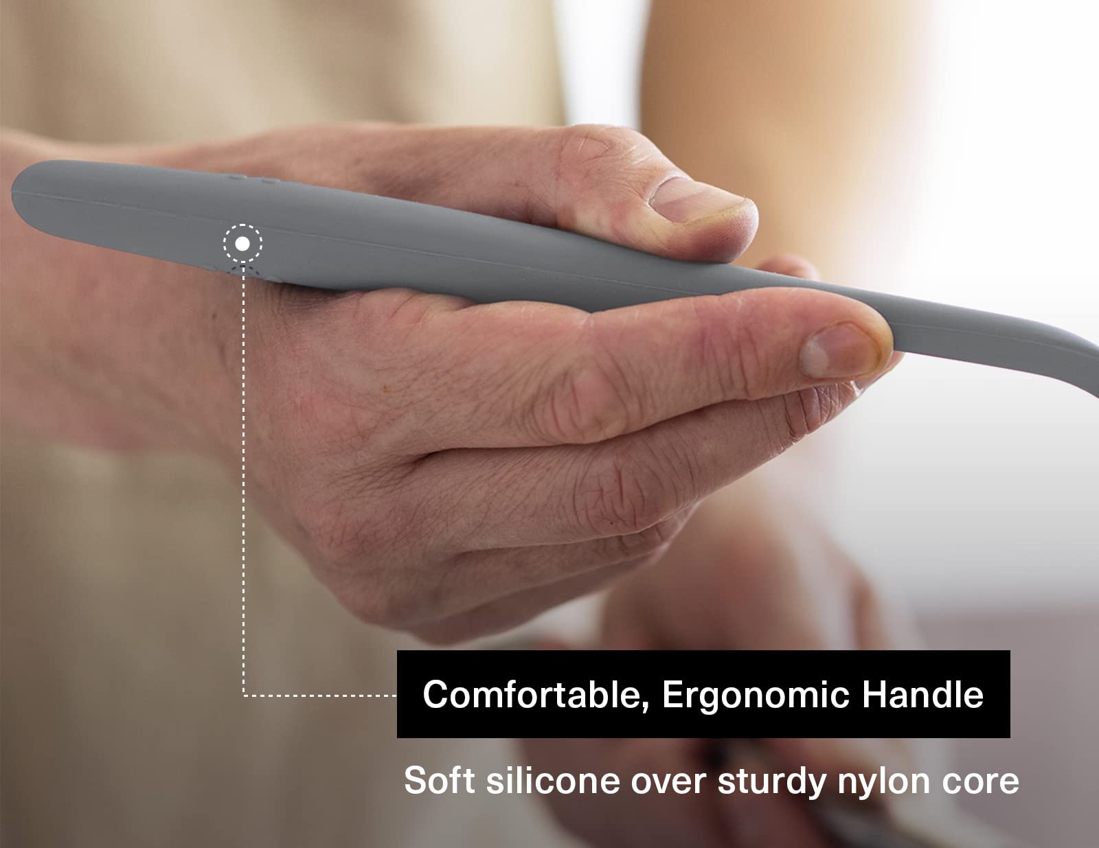 Cuchara Misen con agarre ergonómico para mayor control al cocinar