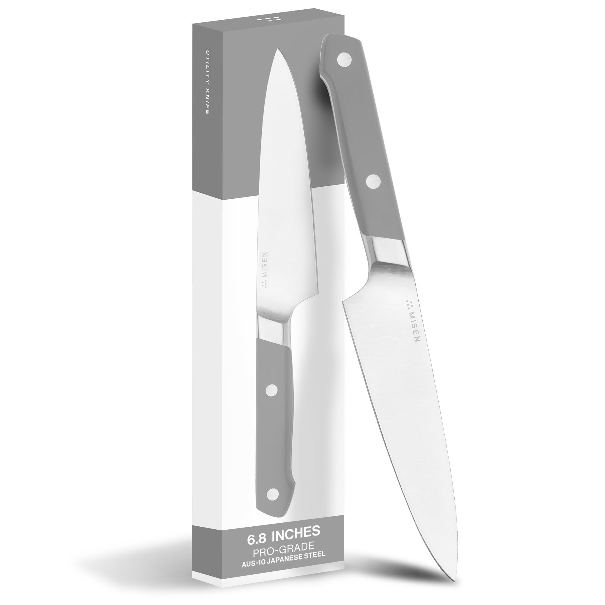 Cuchillo Misen con retención de filo y durabilidad.
