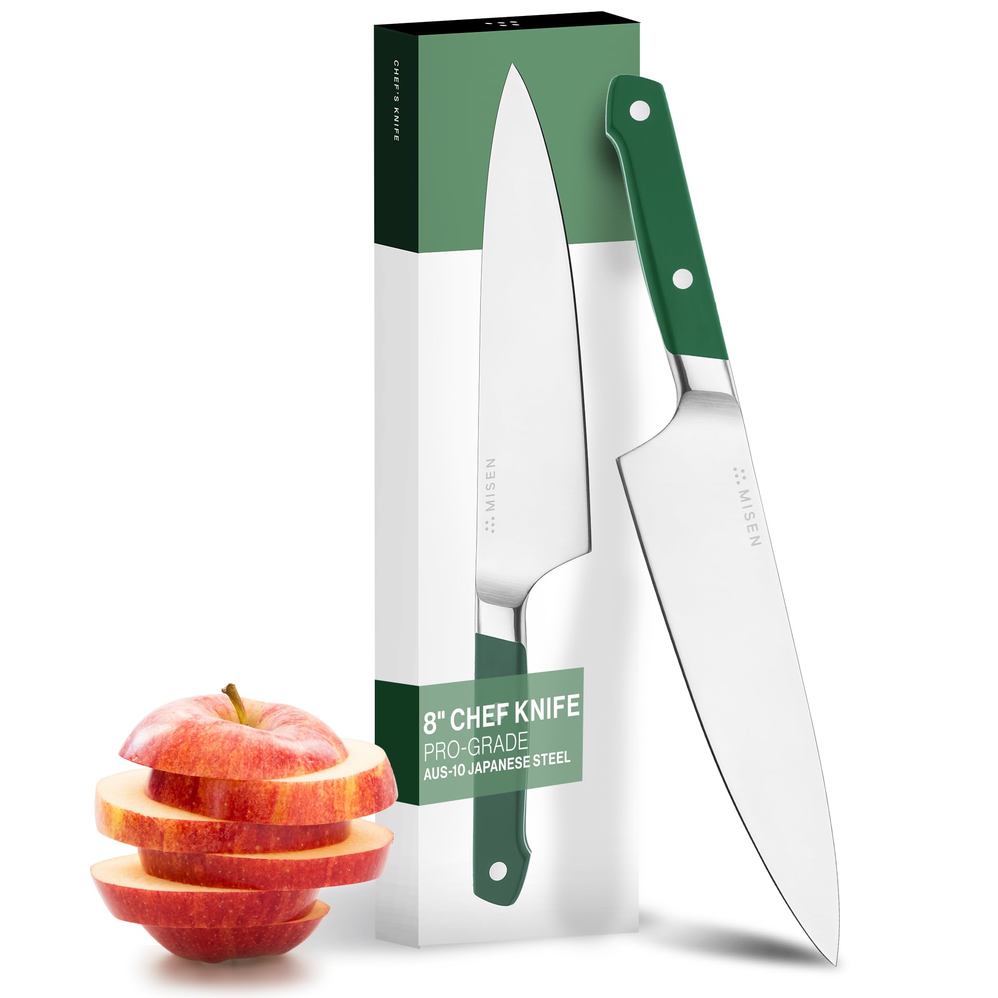 Misen Cuchillo Chef 8 pulgadas con filo afilado para cortes precisos