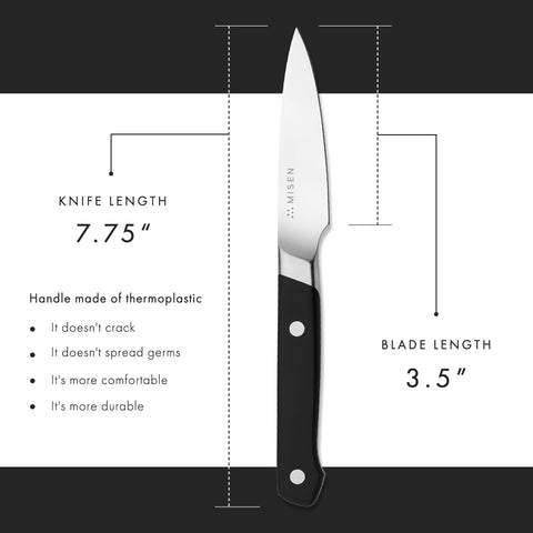 Cuchillo Misen para pelar cítricos y segmentar gajos sin esfuerzo.