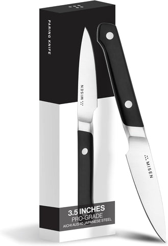 Cuchillo Misen para pelar verduras con hoja afilada y precisión.