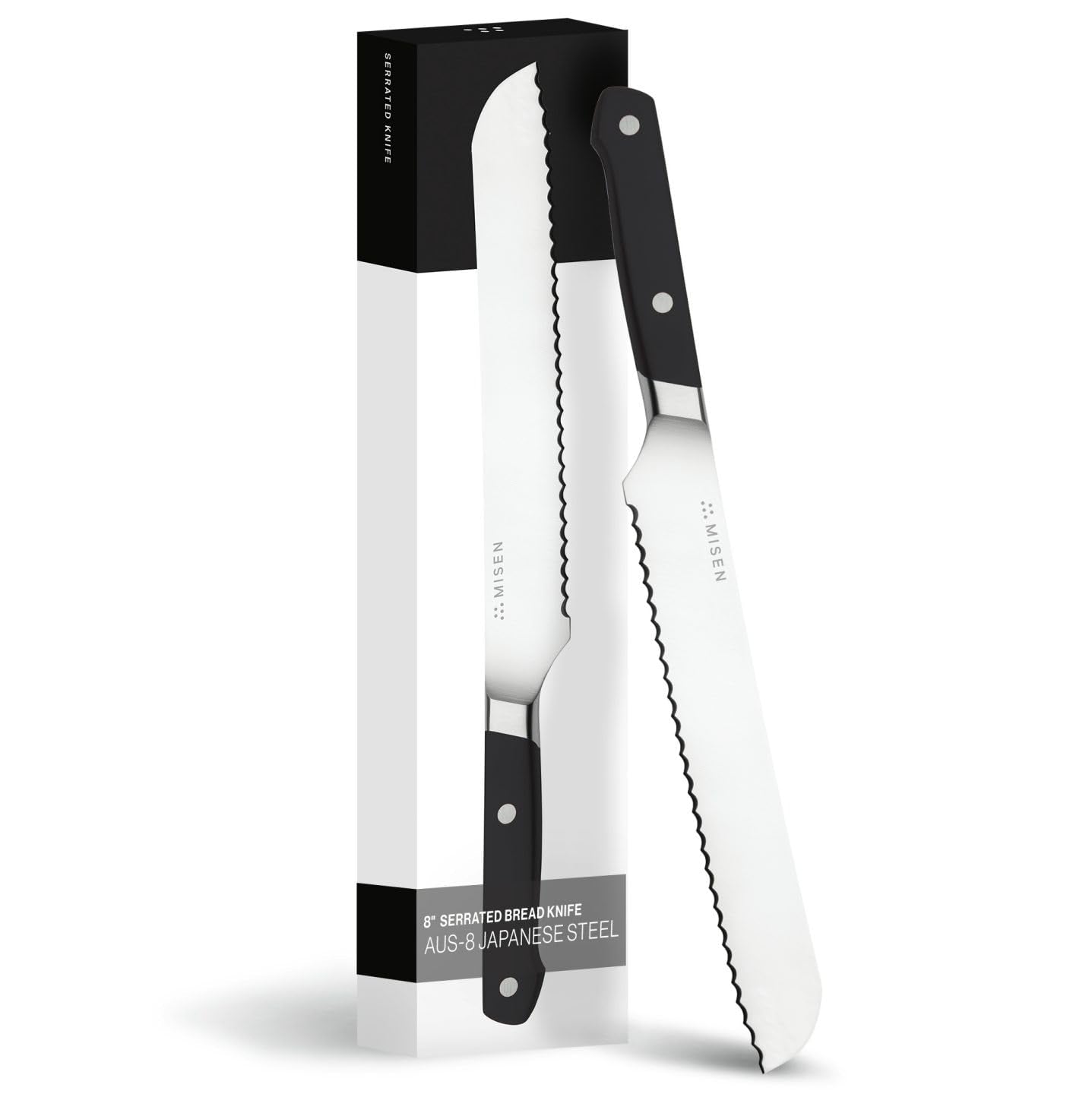 Cuchillo Misen para tomates, filo serrado y corte preciso