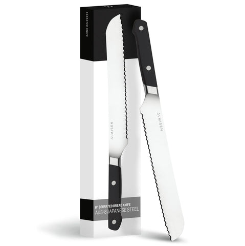 Cuchillo Misen para tomates, filo serrado y corte preciso