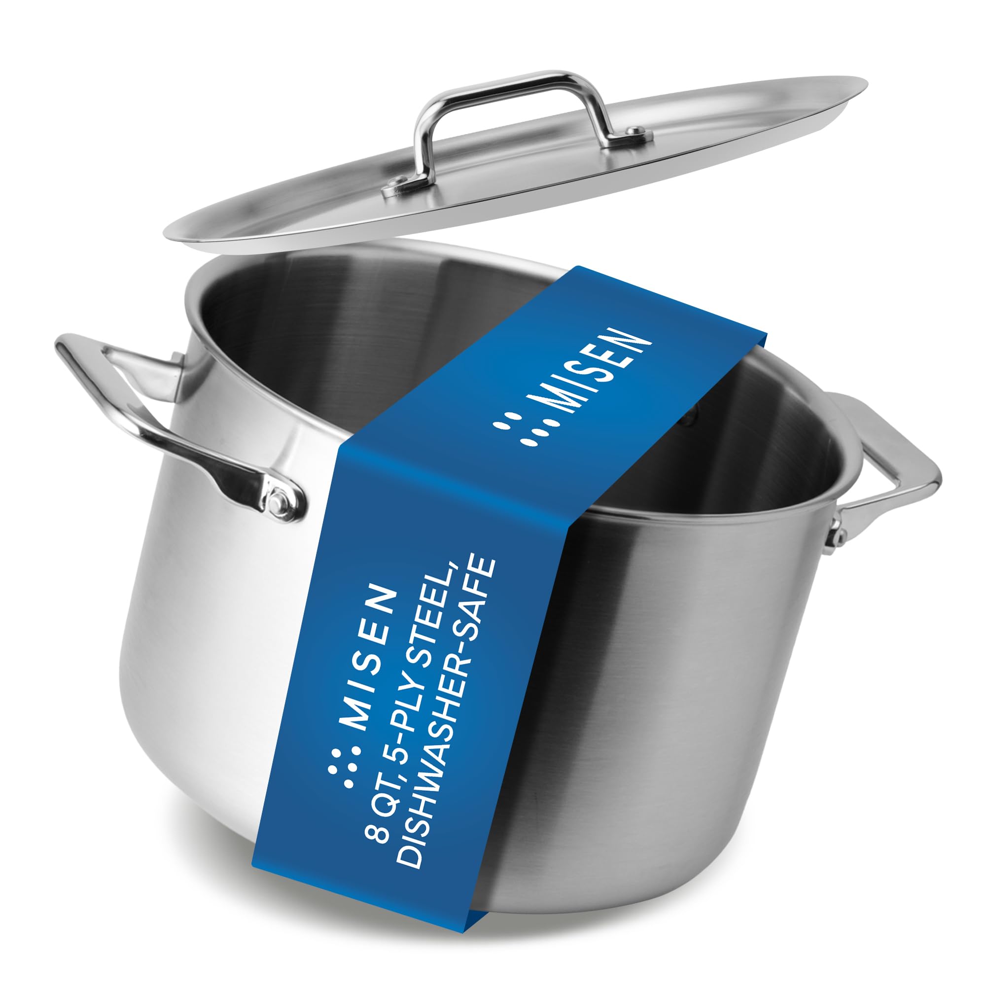 Olla grande Misen de 8qt para hervir grandes lotes con calor uniforme