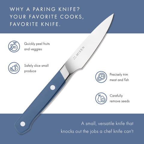 Cuchillo Misen para tareas pequeñas en cocina y decoraciones.