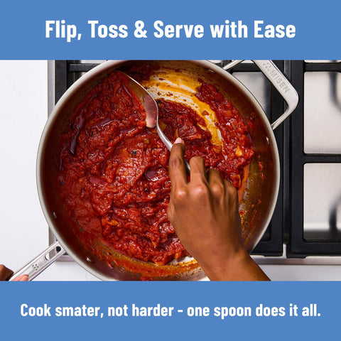 Misen Scraper Chef Spoon diseño equilibrado para manejo cómodo en la cocina.