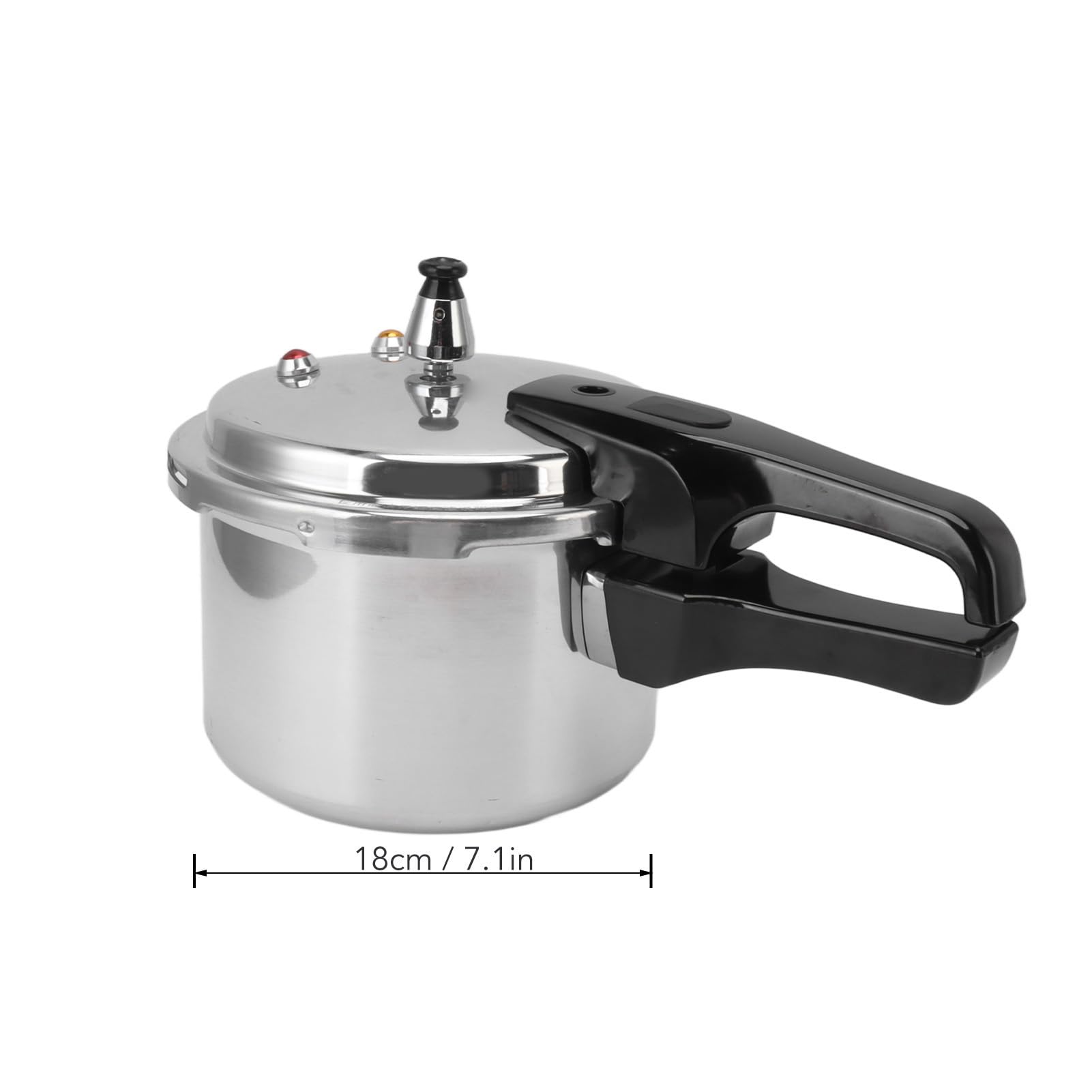 Olla Miskall 3 L con base de 18 cm para calentamiento estable.