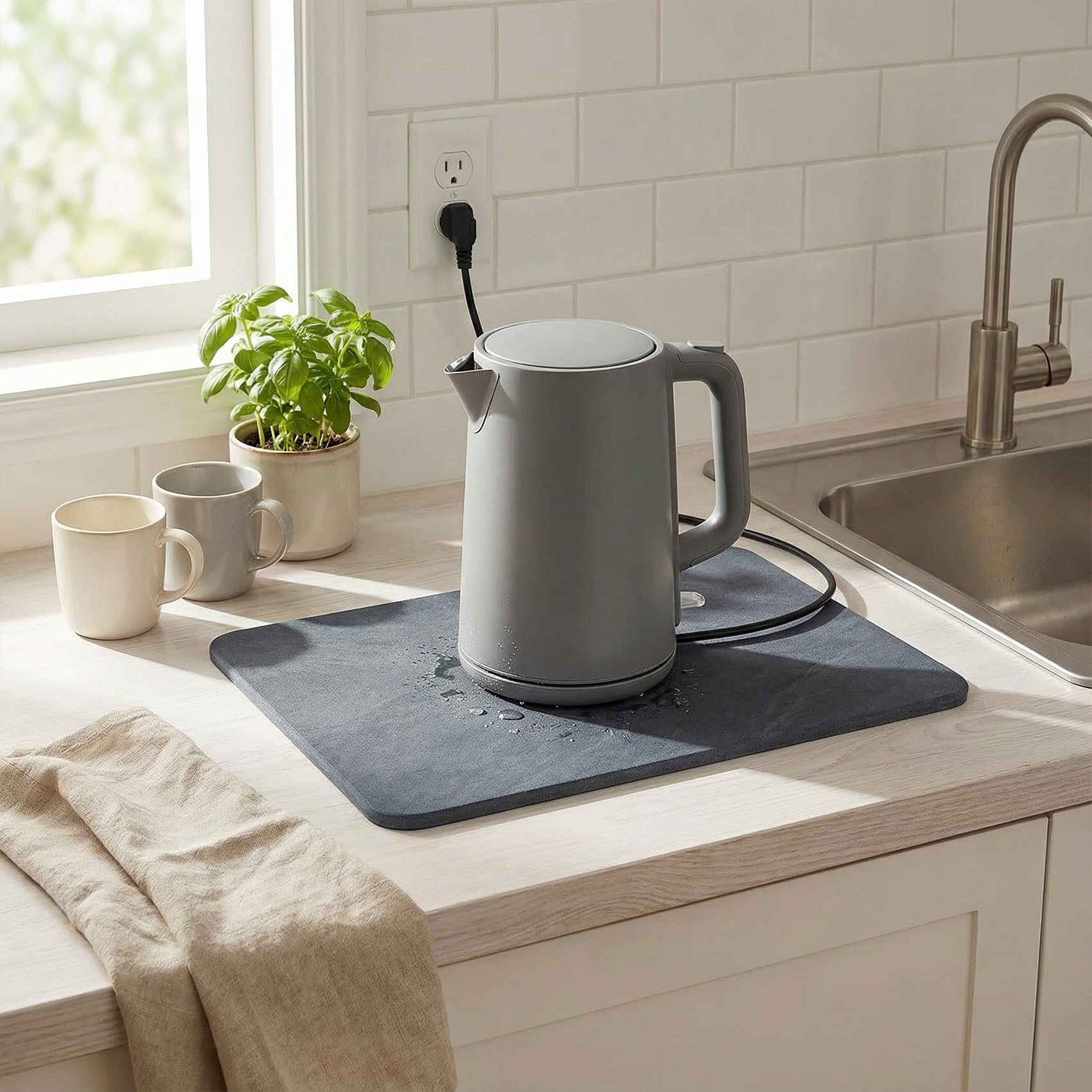Higiene en la cocina con piedra Mison Home para secado