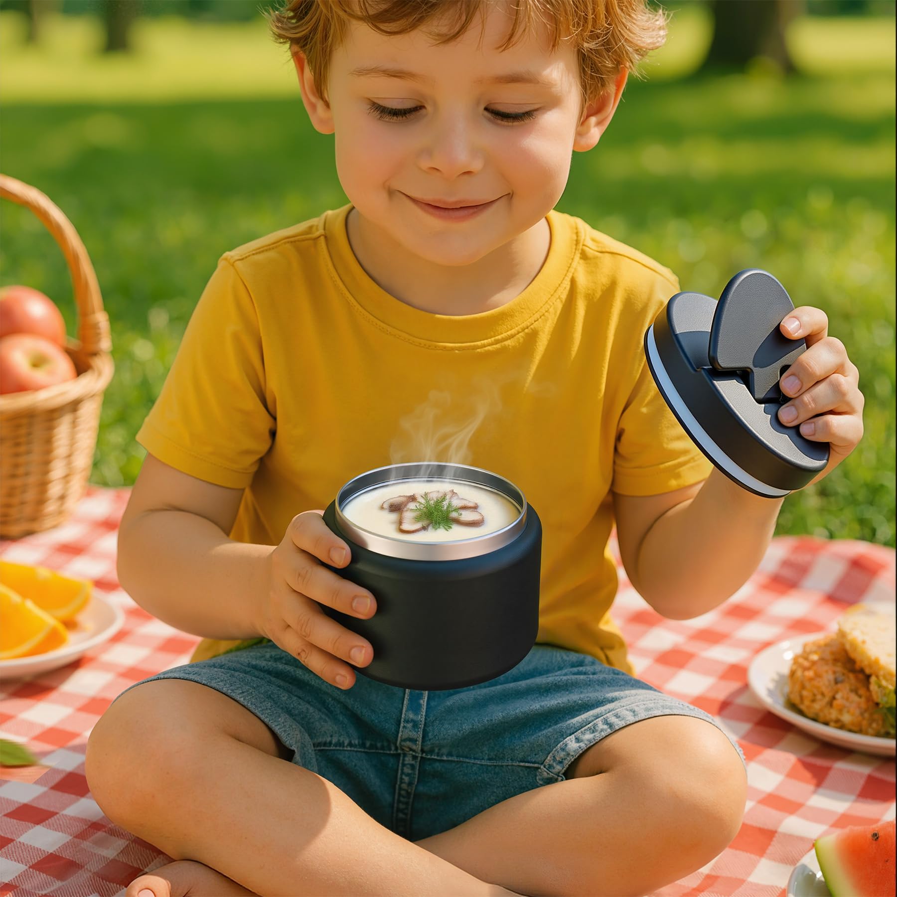 Misonea recipiente térmico reutilizable para cocina y picnics saludables.