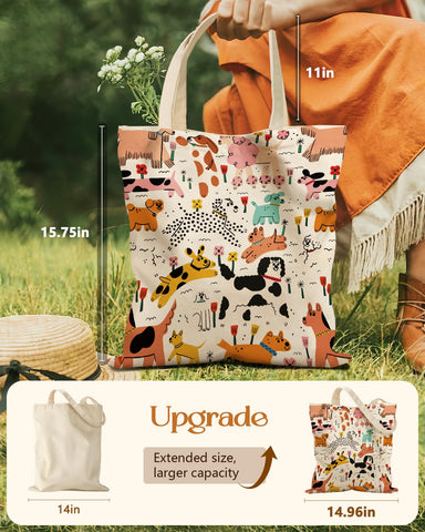 Miss Adola bolsa de lona con gran capacidad para trabajo y compras