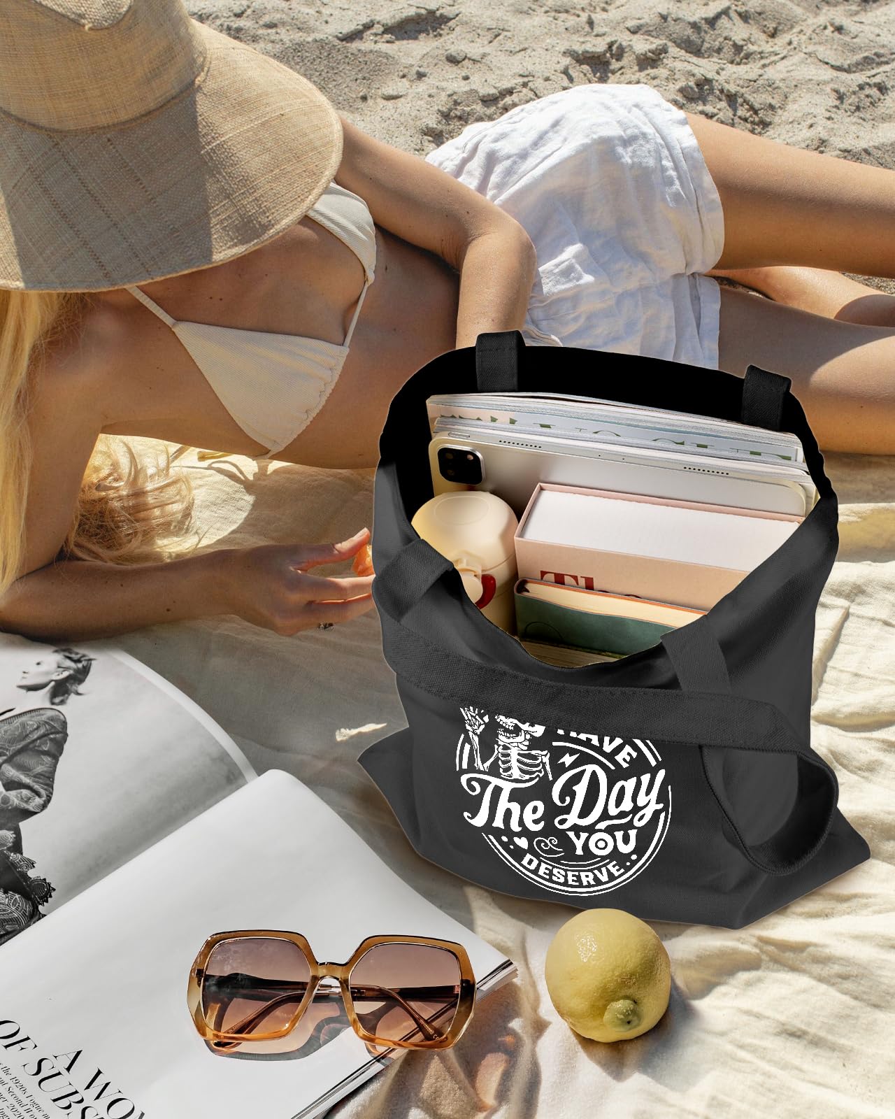 Miss Adola bolsa-lona duradera, ideal para compras.
