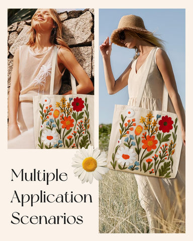 Miss Adola bolsa tela uso diario, resistente para trabajo y salidas.