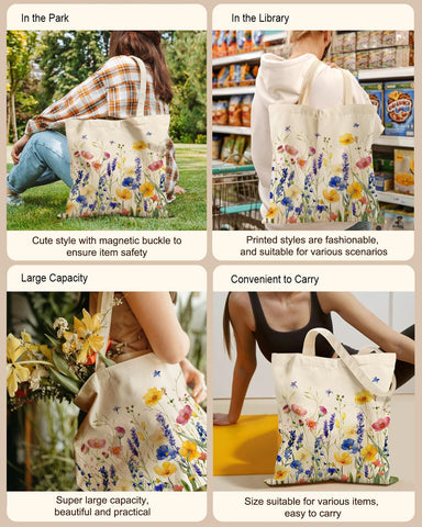 Miss Adola bolsa tote canvas algodón, duradera y ecológica