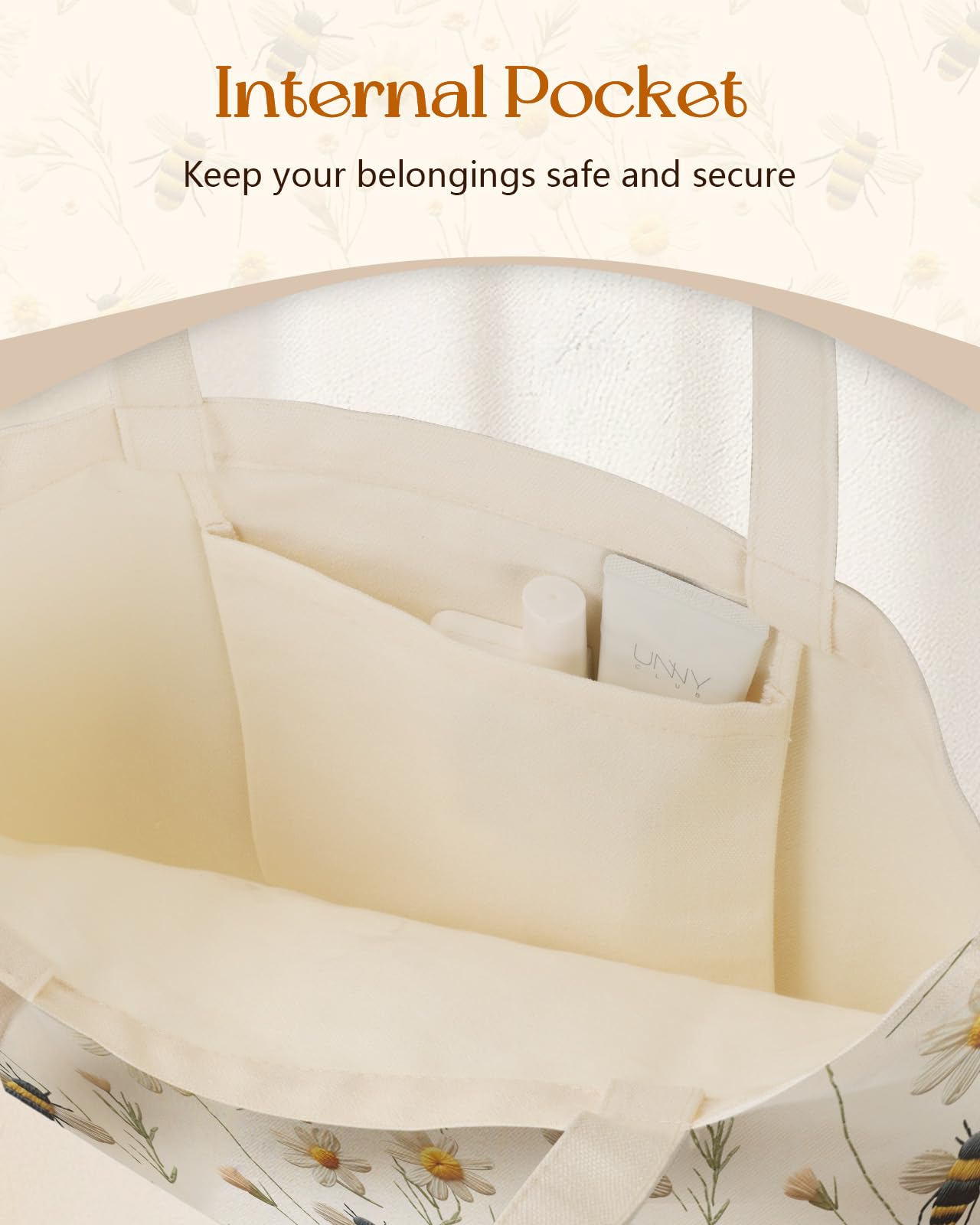 Miss Adola tote canvas diseño único para outfits casuales.