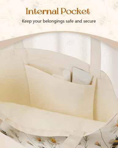 Miss Adola tote canvas diseño único para outfits casuales.