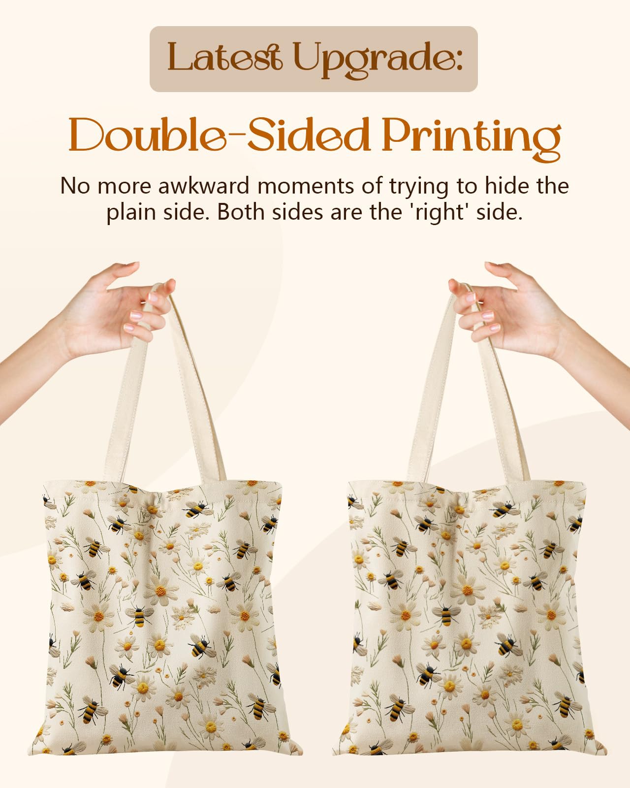 Miss Adola tote canvas lavado fácil mantiene aspecto nuevo.