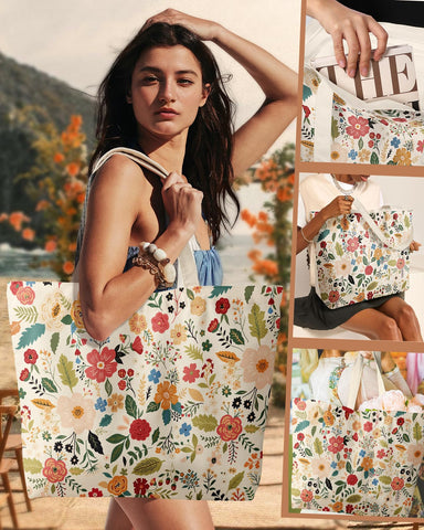 Miss Adola bolsa tote con cierre zip seguro para viajar
