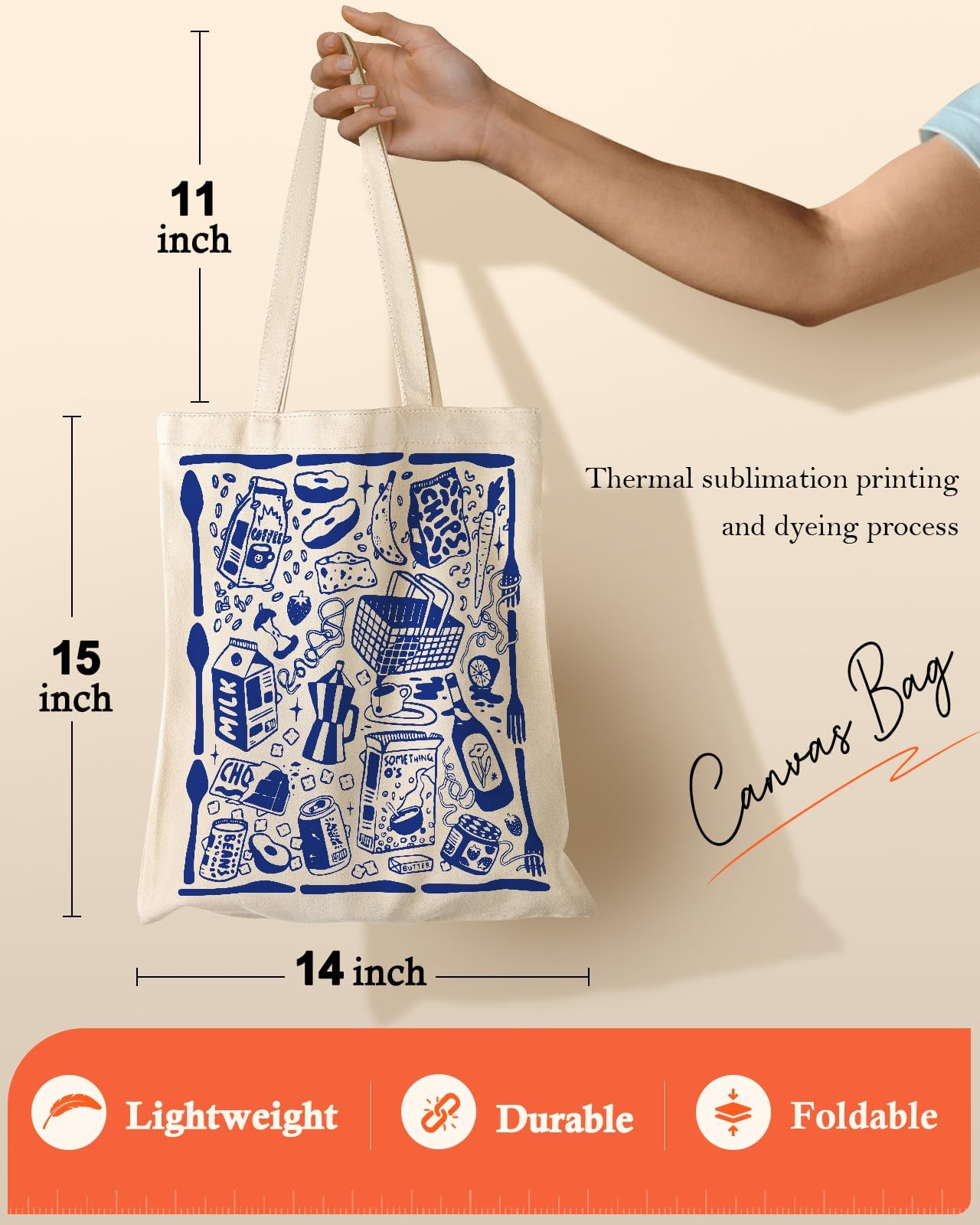 Bolsa Miss Adola con dibujo azul divertido para salidas y playa.