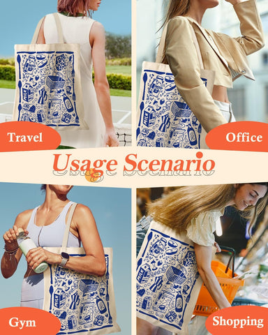 Bolsa Miss Adola de lona para compras y uso diario.
