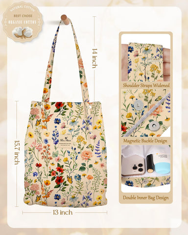 Miss Adola bolsa tote pana con neceser a juego, muestra el conjunto.