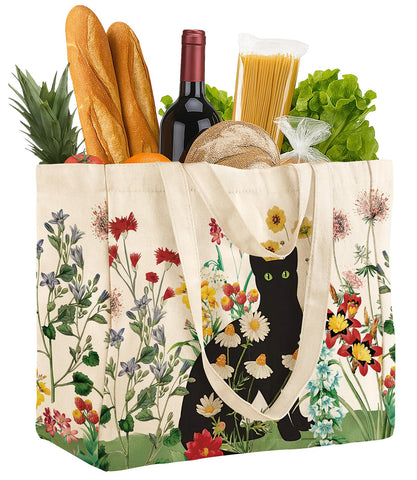 Miss Adola bolsa de lienzo extragrande para grandes compras.