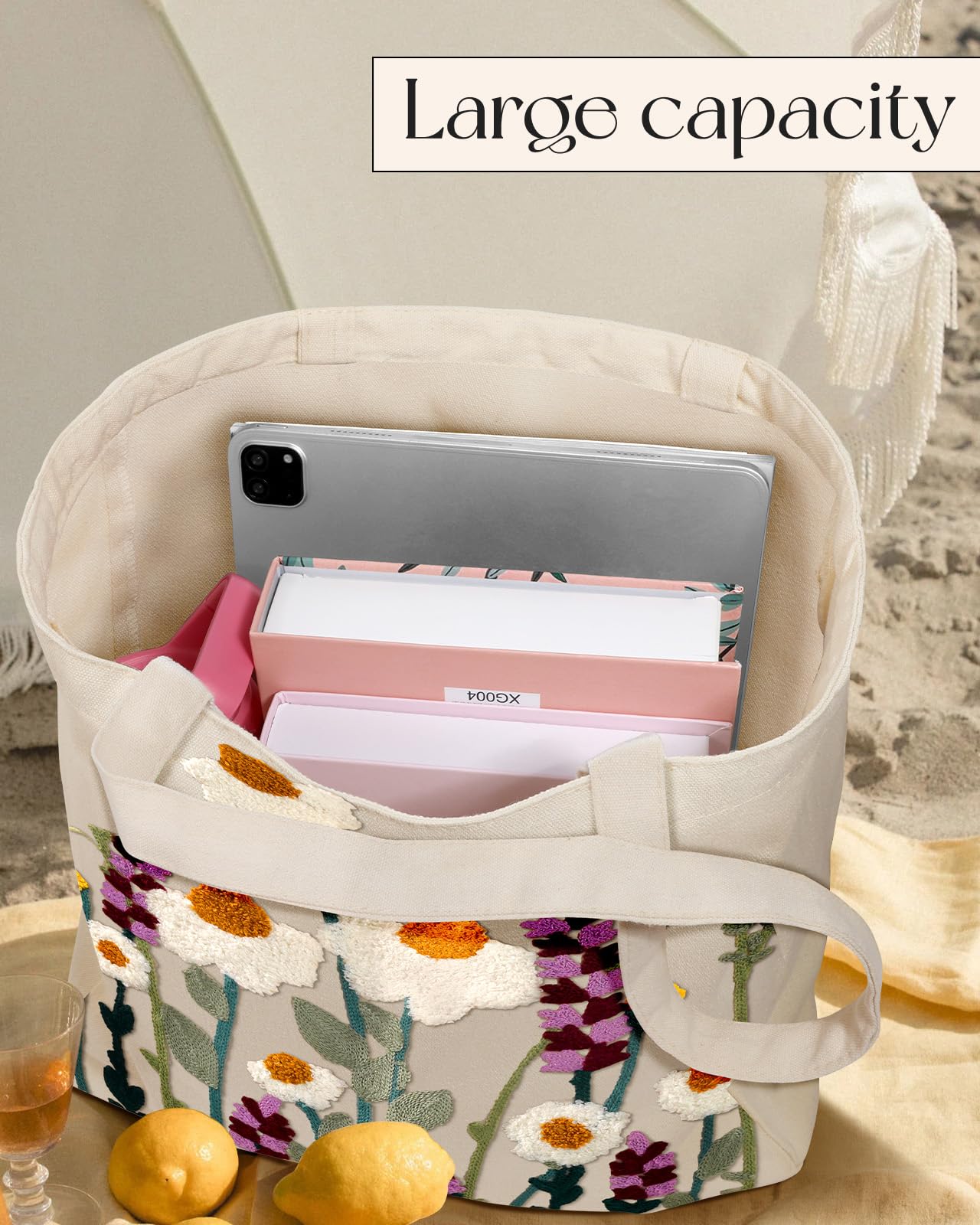 Miss Adola bolsa de gran capacidad para libros y compras.