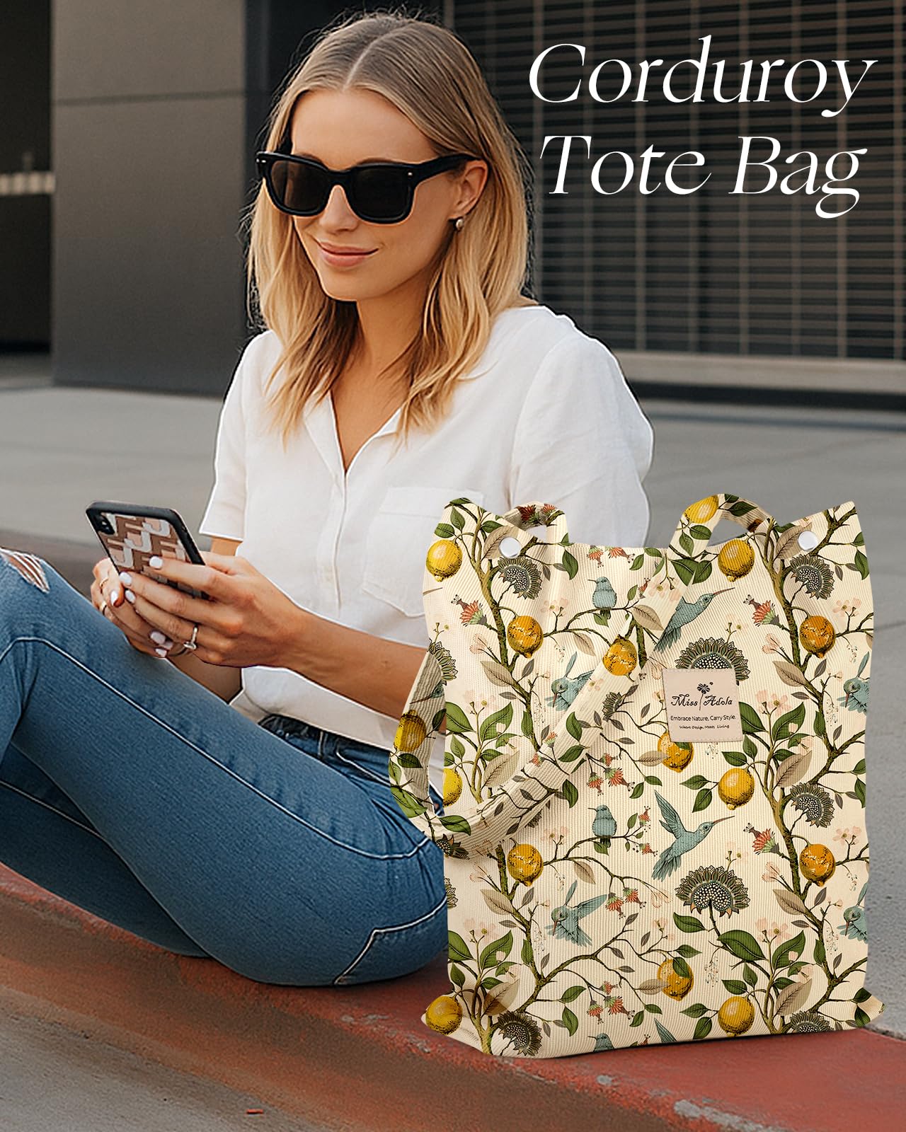 Miss Adola bolso pana tote regalo práctico y reutilizable para cualquier ocasión.