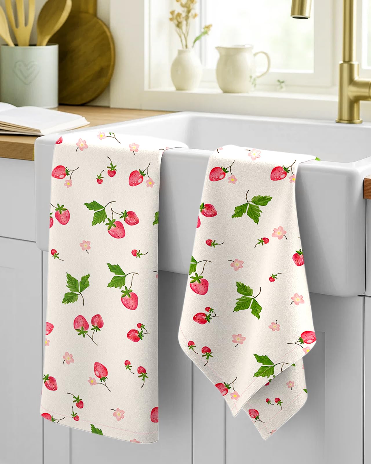 Miss Adola: toallas 18x26 algodón absorbentes, secado rápido para platos y superficies