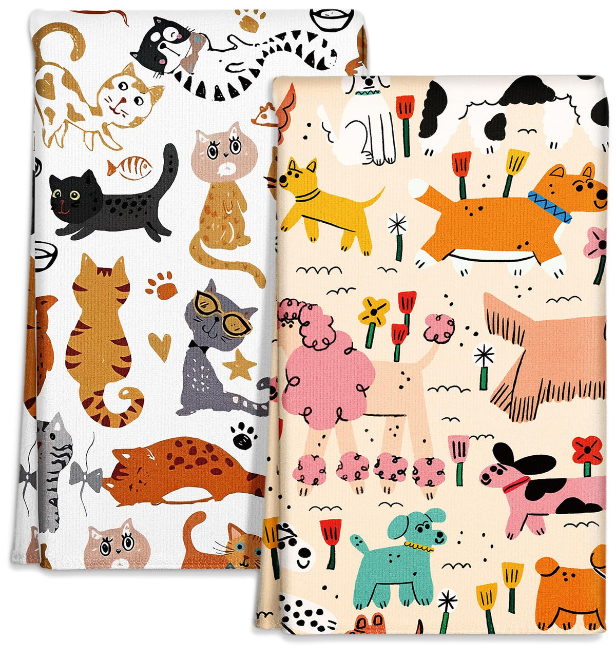 Toallas de cocina Miss Adola con diseño divertido, absorbentes y secado rápido para platos.