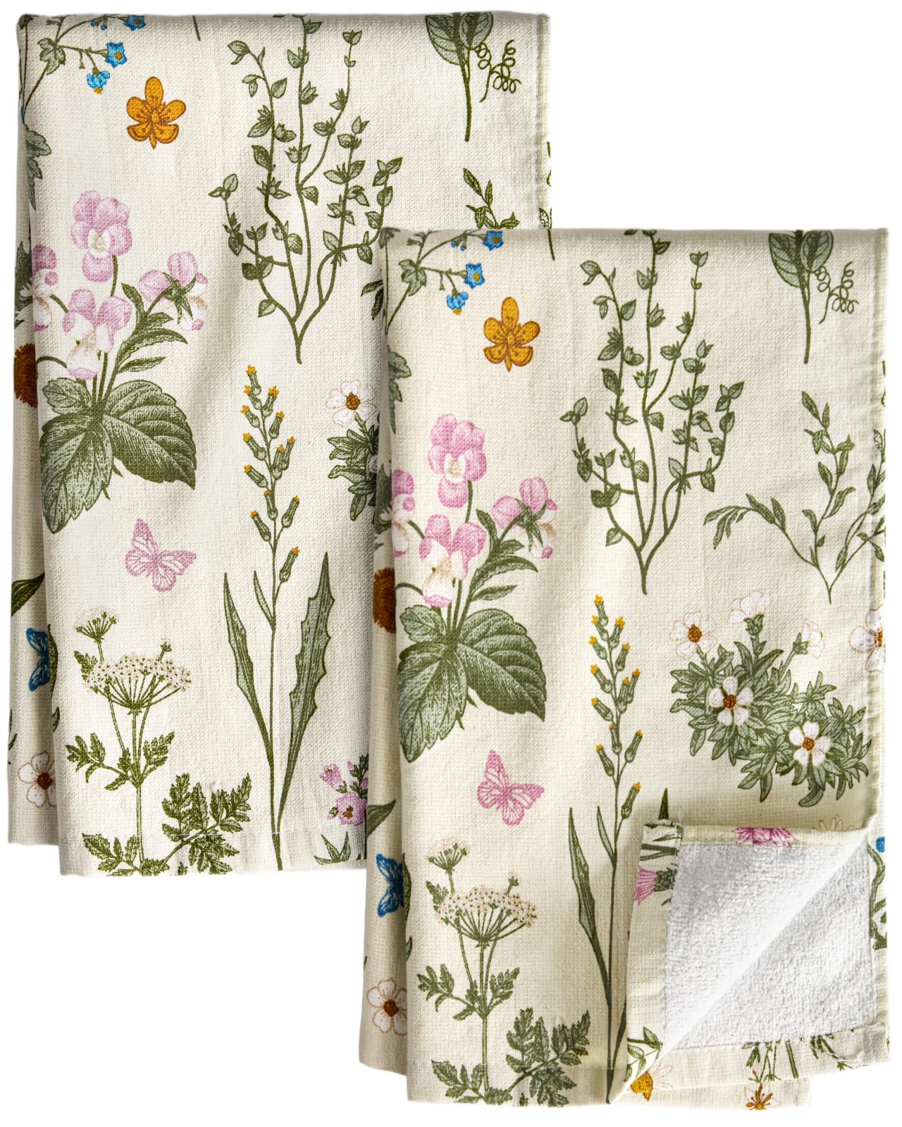 Toallas Miss Adola con diseño floral para secado suave de platos.