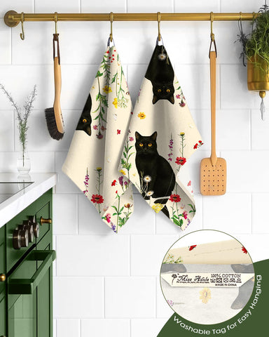 Miss Adola toallas cocina sin pelusa, limpieza suave de vidrio.
