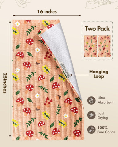 Miss Adola toalla diseño waffle, textura waffle destacada para mayor absorción.