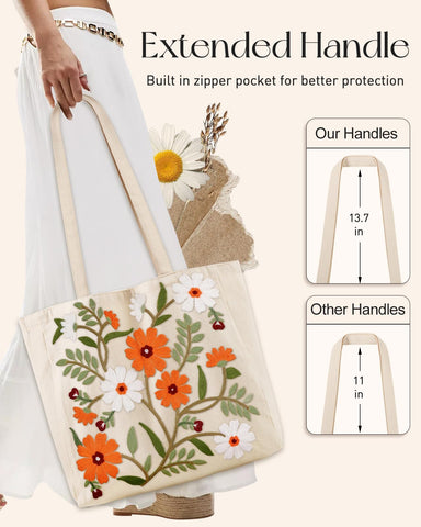 Miss Adola tote con bolsillo interior para organización de objetos.