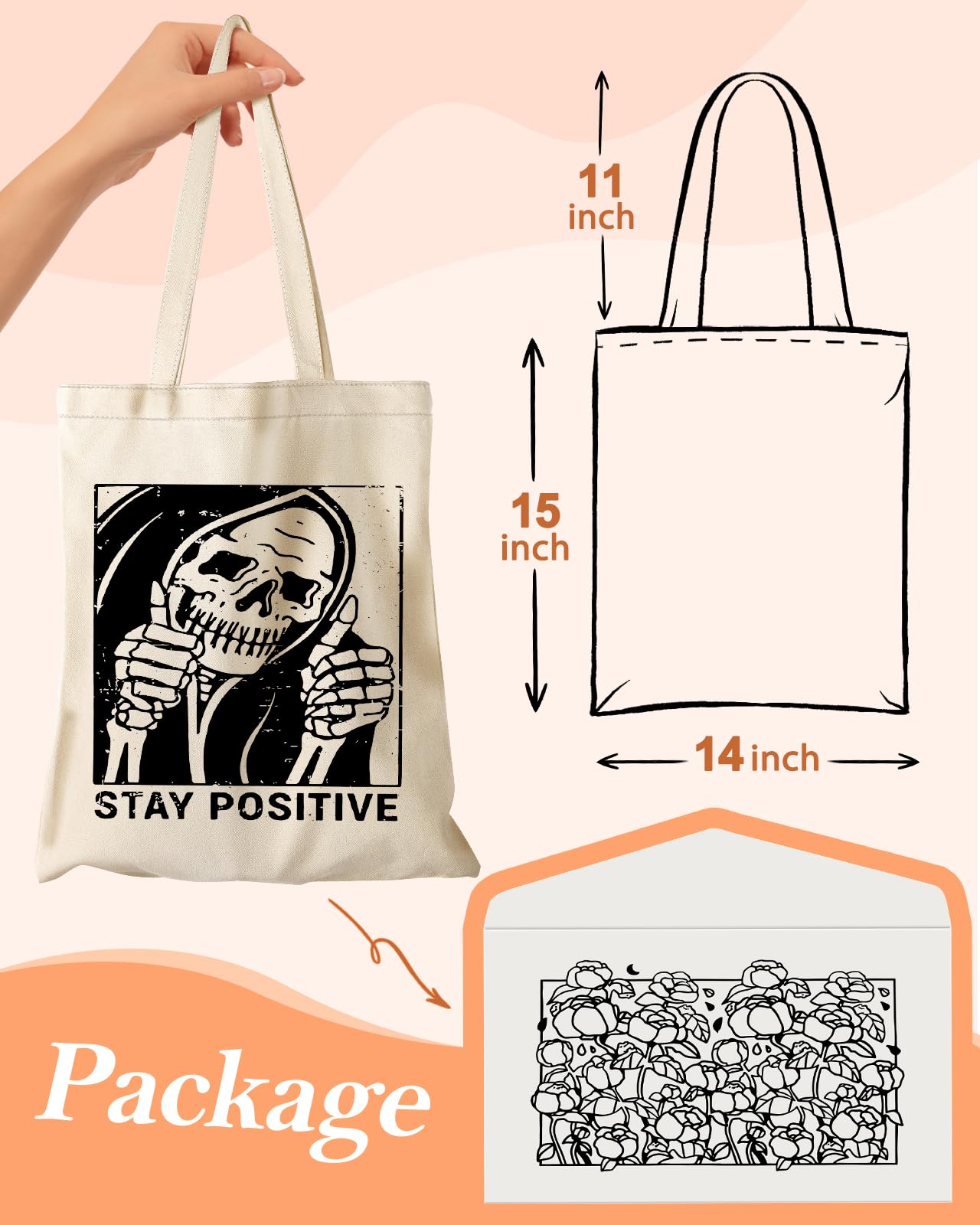 Miss Adola tote canvas con cierre cremallera para seguridad de objetos.
