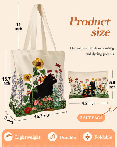 Miss Adola tote canvas detalle material, tela duradera y suave.