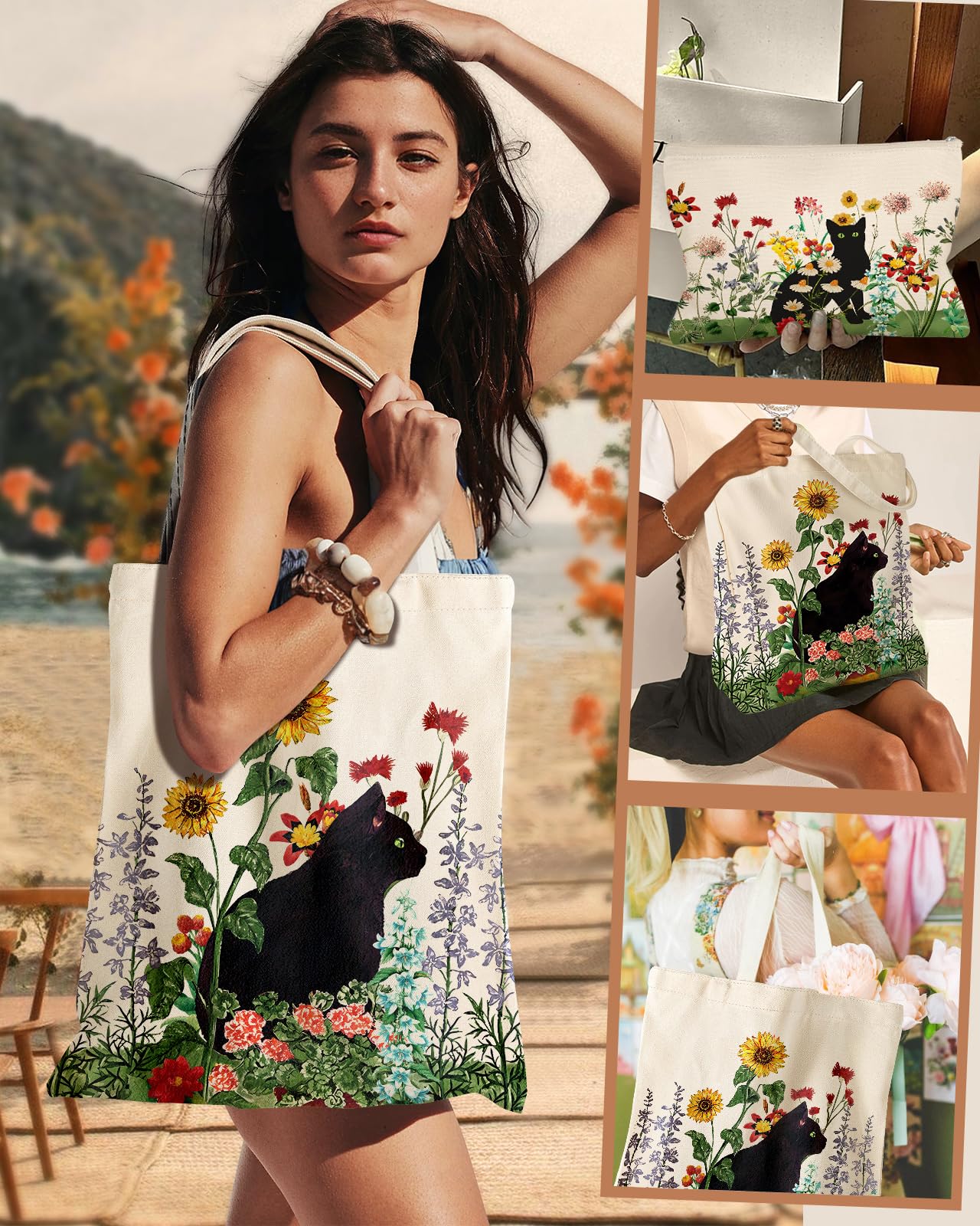 Miss Adola tote canvas regalo estilo, opción de regalo práctica.