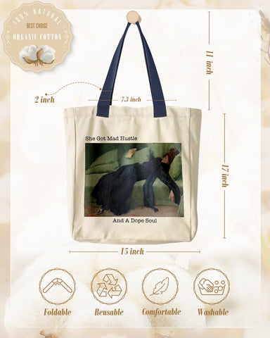 Miss Adola tote de gran capacidad 15x17 pulgadas para libros y portátil