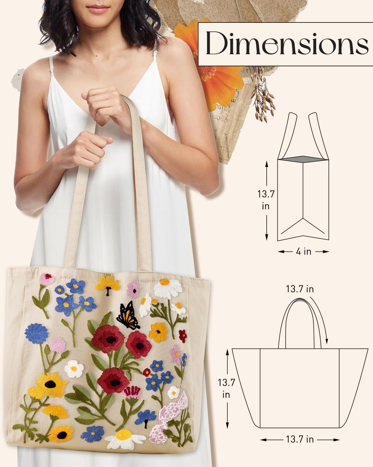 Miss Adola tote espacioso para compras y uso diario.